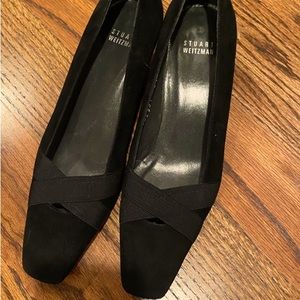 Kitten heel black suede pumps SW sz 6.5 M